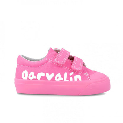 Tenisi canvas pentru copii Garvalin, rosa