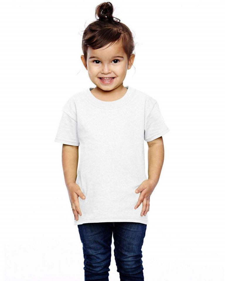 Tricou alb copii Fruit of the Loom -