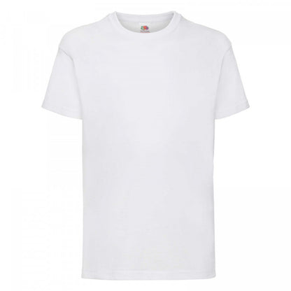 Tricou alb copii Fruit of the Loom -