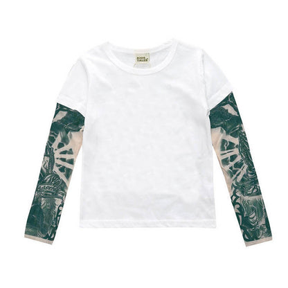 Tricou copii alb cu tatuaj Drool