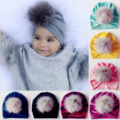 Turban bebelusi din catifea Drool
