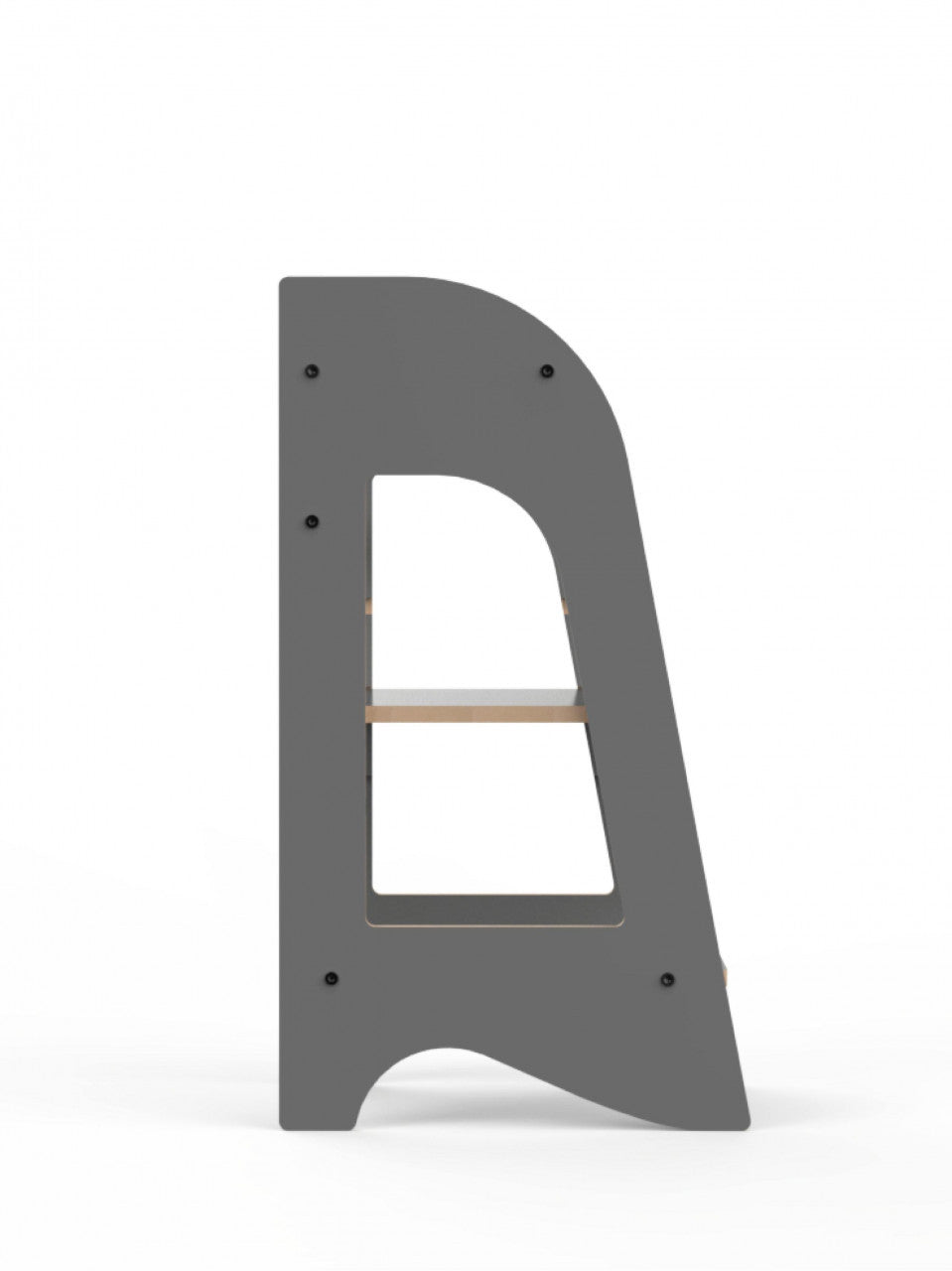 Turn de invatare MamaToyz Learning Tower din MDF, Gri