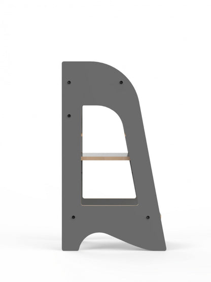 Turn de invatare MamaToyz Learning Tower din MDF, Gri