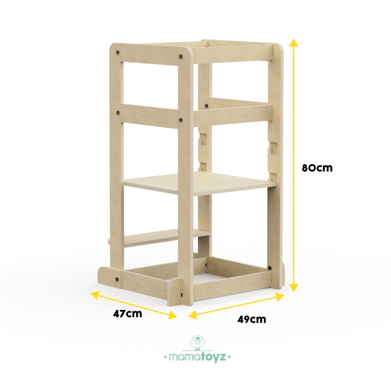 Turn de invatare multifunctional Kule Lite, Natur, MamaToyz