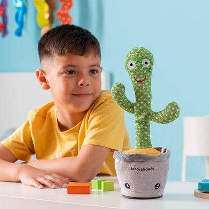 Cactus dansator și vorbitor reîncărcabil cu muzică și LED-uri multicolore Cacxi InnovaGoods - Jucarii si jocuri, Jucării electronice
