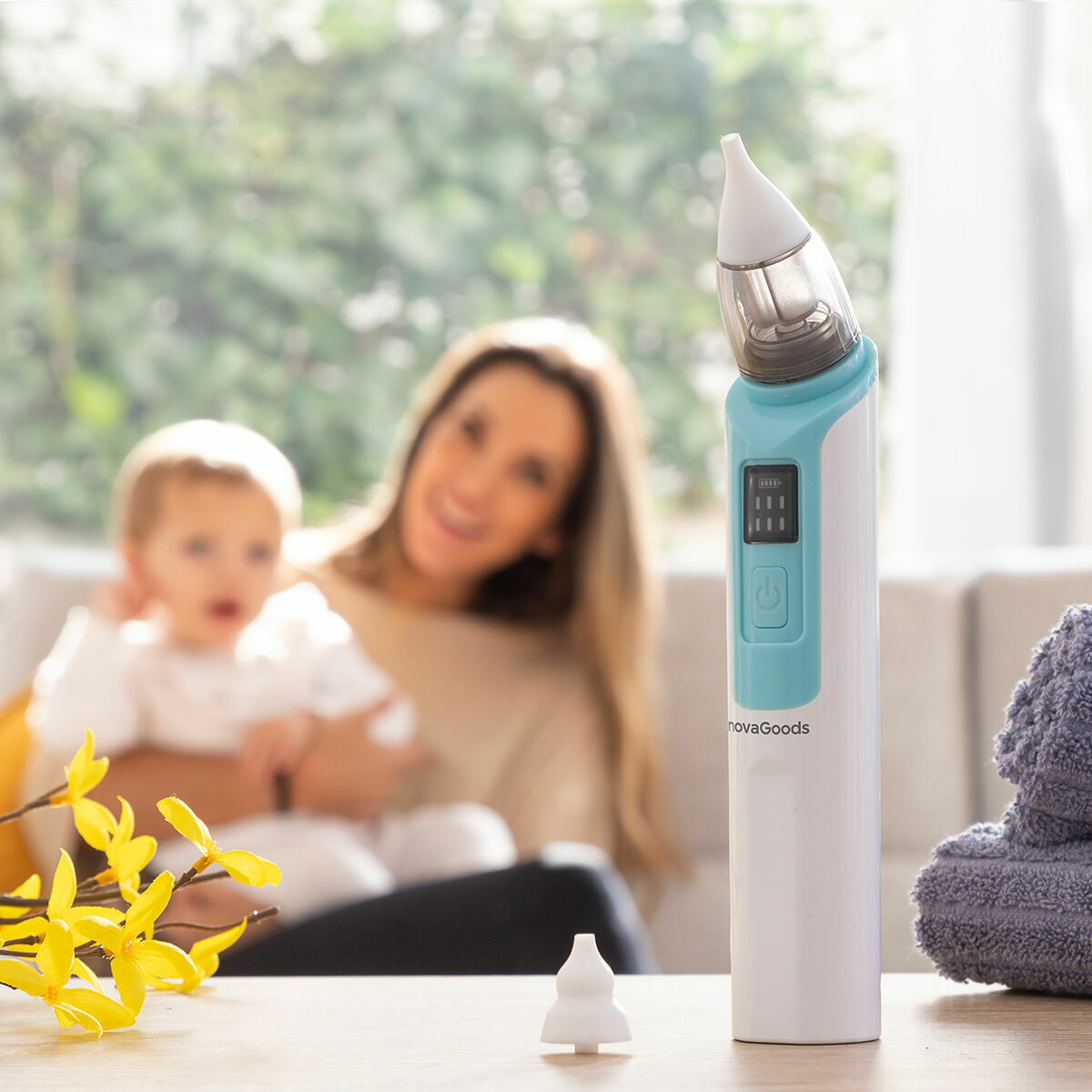 Aspirator nazal reîncărcabil pentru bebeluși Nizi InnovaGoods - Bebelus, Igienă și îngrijire